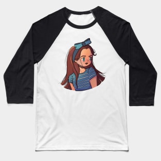 Lady in a bow Baseball T-Shirt